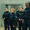 Cast of the French Disney+ prison comedy Minimum Security inside the Chénoise detention centre