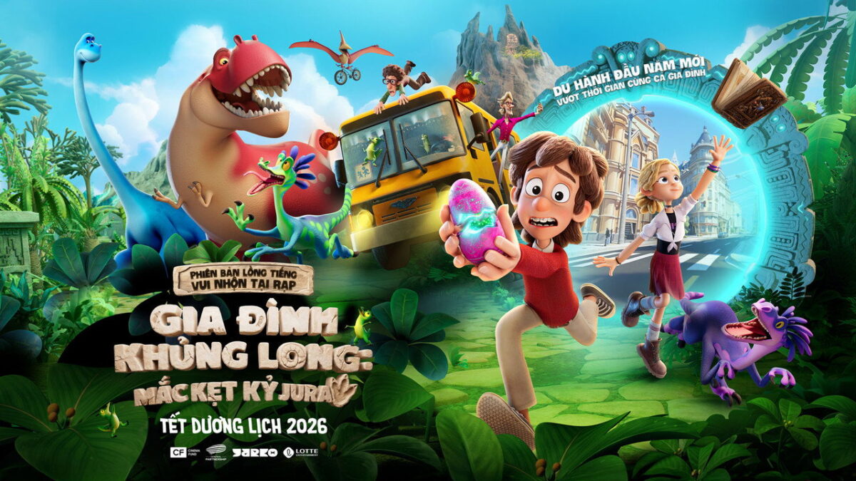A scene from the animated film The Dino Family directed by Maxim Volkov