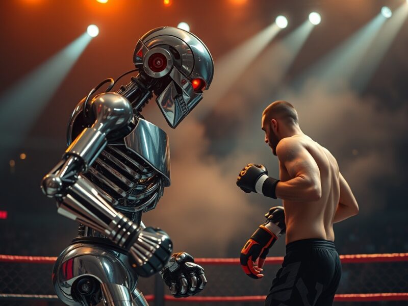 Un robot ‘Terminator’ tumbó a un humano en una jaula: pero lo pilotaba otra persona