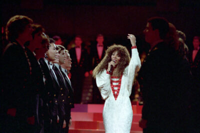 Donna Summer performing on stage at the Inaugural Gala in Washington DC