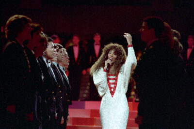 Donna Summer performing on stage at the Inaugural Gala in Washington DC