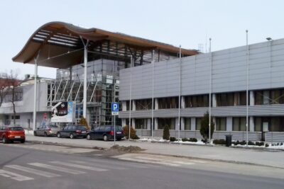 Exterior of MTP Poznań, venue of Game Industry Conference 2026