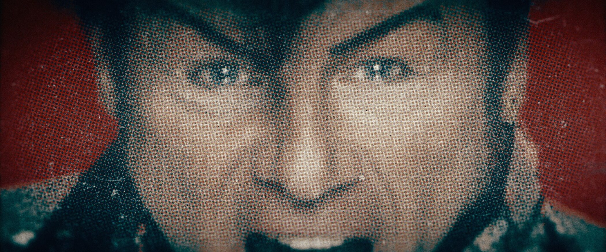 Tabloid halftone portrait of Gary Glitter in the Netflix documentary Hunting Gary Glitter