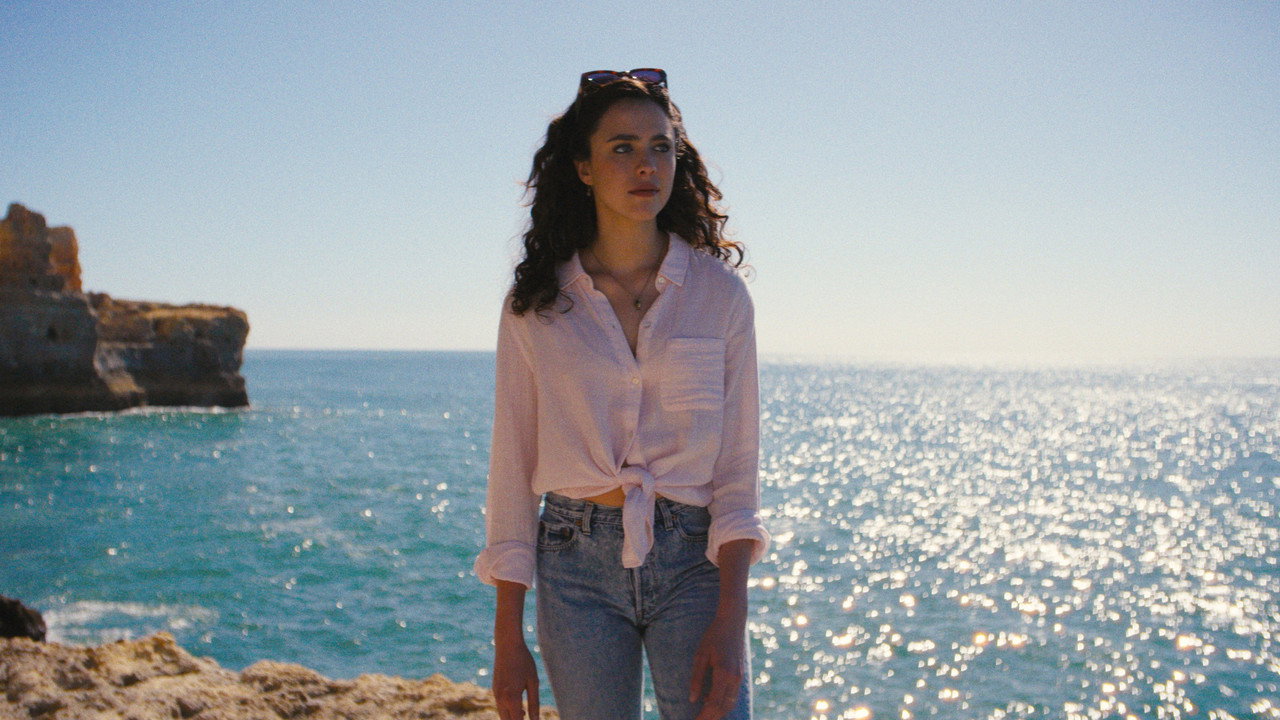 Margaret Qualley as Maya on the Portuguese coast in Rachel Morrison's Love of Your Life