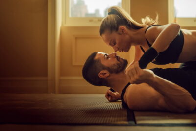 Ester Expósito and Hugo Diego García in a promotional still for Drawn Together