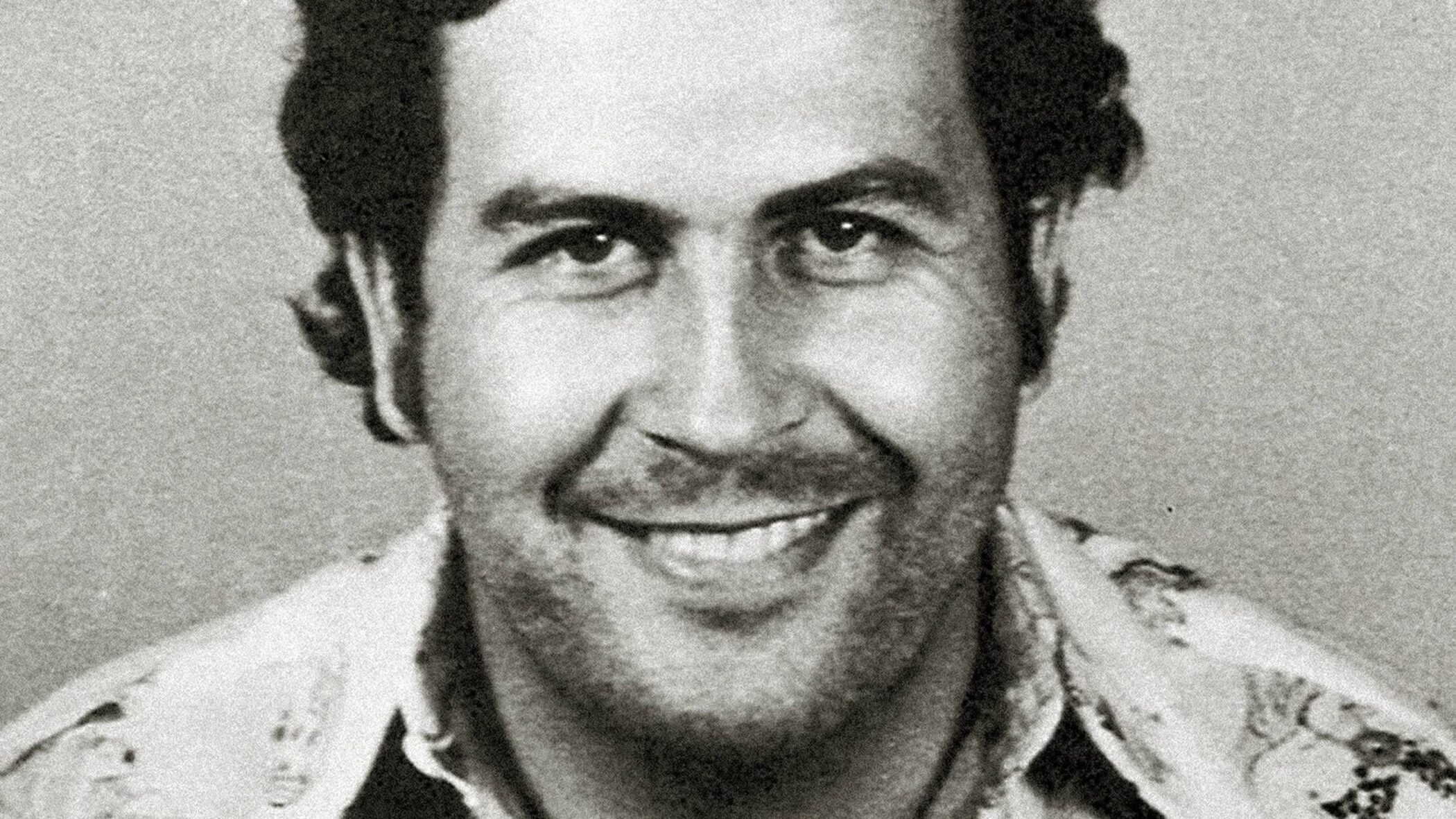 Pablo Escobar in his 1976 police photograph in Medellín