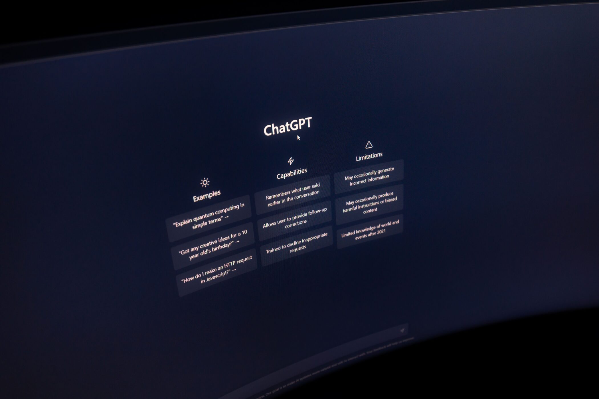 AI chat interface on a computer screen, representing AI-enabled outsourcing services
