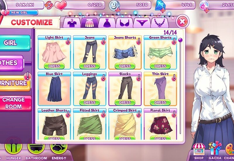 Pocket Waifu til PC lar tre karakterer reagere ulikt på de samme valgene