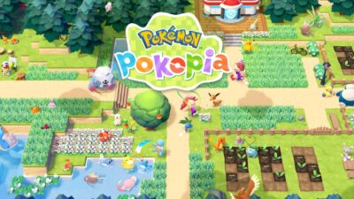 Pokemon Pokopia key art, Bubbly Basin expansion