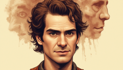 Comic-style AI illustration of Andrew Garfield