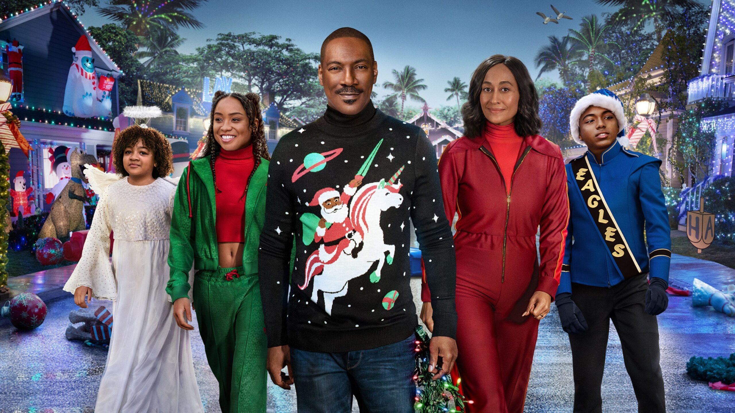 Candy Cane Lane: Eddie Murphy no salva el caos festivo desigual