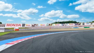Eight Umamusume characters including Vodka, Oguri Cap and Almond Eye featured in the 155-meter display at MotoGP Japanese Grand Prix
