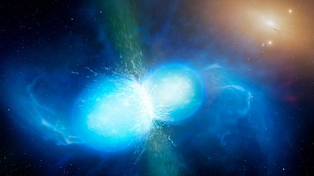 Una colisión de estrellas de neutrones brilló 10 minutos en rayos X, no medio segundo