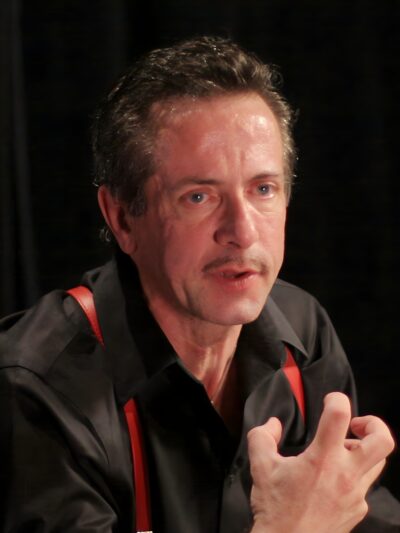 Clive Barker speaking at a 2007 event
