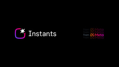 Instagram Instants logo with the from Meta wordmark — Meta