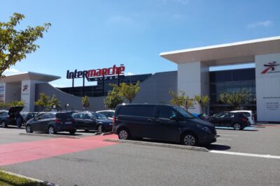 Front of an Intermarché Hyper supermarket in Serres-Castet, France