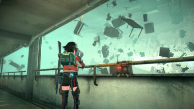 Reona Minazuki watches furniture float through a gravity-defying Anomaly Zone in ANOMALITH
