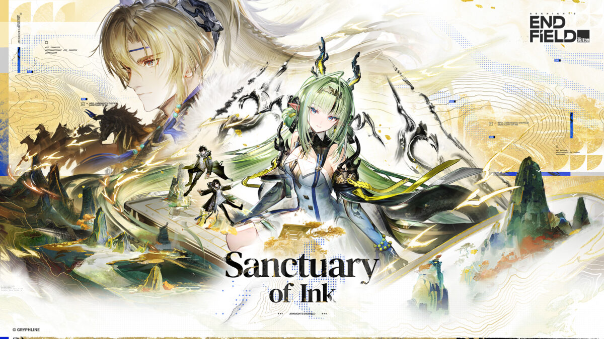 Si and Argent Flow over an ink-wash mountain landscape in the Sanctuary of Ink update art