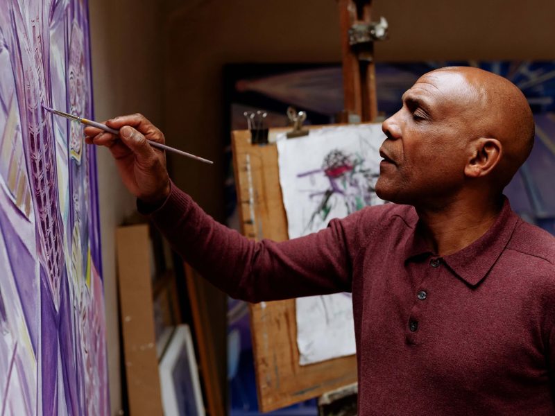 Painter Denzil Forrester brings four decades of London’s dub-club nights to Thaddaeus Ropac