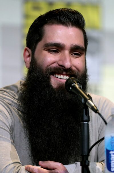 Jordan Vogt-Roberts speaking on a panel at the 2016 San Diego Comic-Con, the year before Kong: Skull Island opened