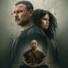 Stephen Graham as Jurek Walter seated cross-legged in a rust-brown prison shirt below Liev Schreiber and Zazie Beetz in Nocturne key art