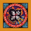50th anniversary super deluxe cover art for KISS Rock and Roll Over, with the four band members' painted faces in a circle