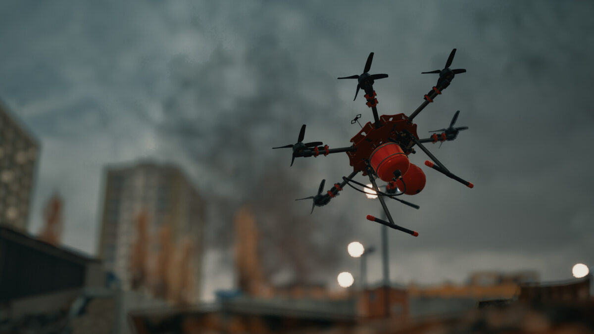 Rescue Drone Simulator: Second Chance prende fuego a Katowice en su primer gameplay, y no todas las voces del radio son aliadas