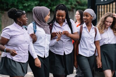 Still from Rocks (2019), the film written by Theresa Ikoko and Claire Wilson