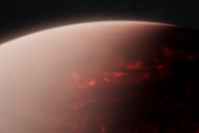Un pianeta di lava che dovrebbe essere roccia nuda riflette il 74% della luce stellare