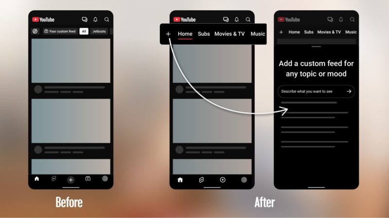 YouTube takes Subscriptions off its phone app’s bottom bar after nine ...