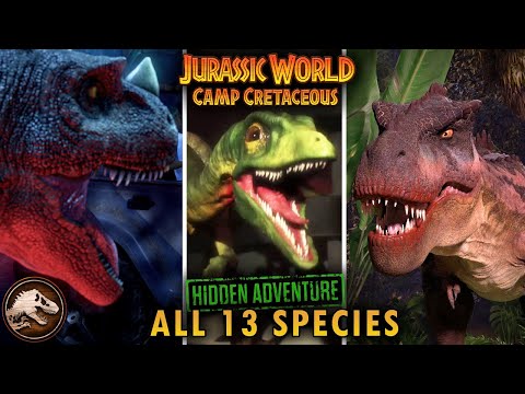 ALL 13 DINOSAURS CONFIRMED IN JURASSIC WORLD CAMP CRETACEOUS HIDDEN ADVENTURE!