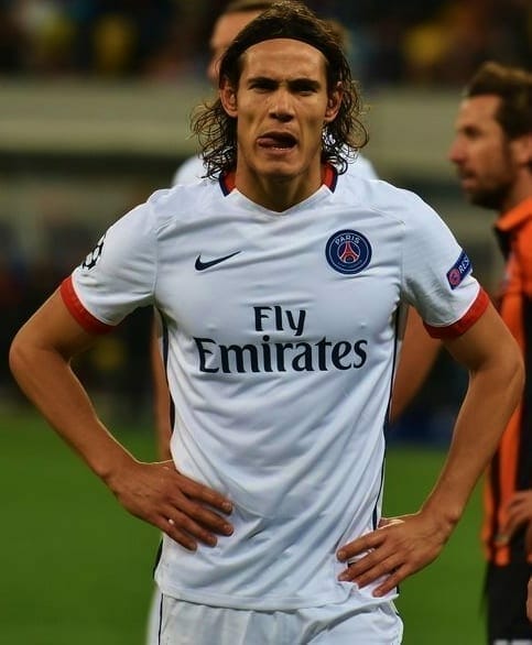 Cavani en el PSG. Fuente: Wikipedia. Autor: Football.ua