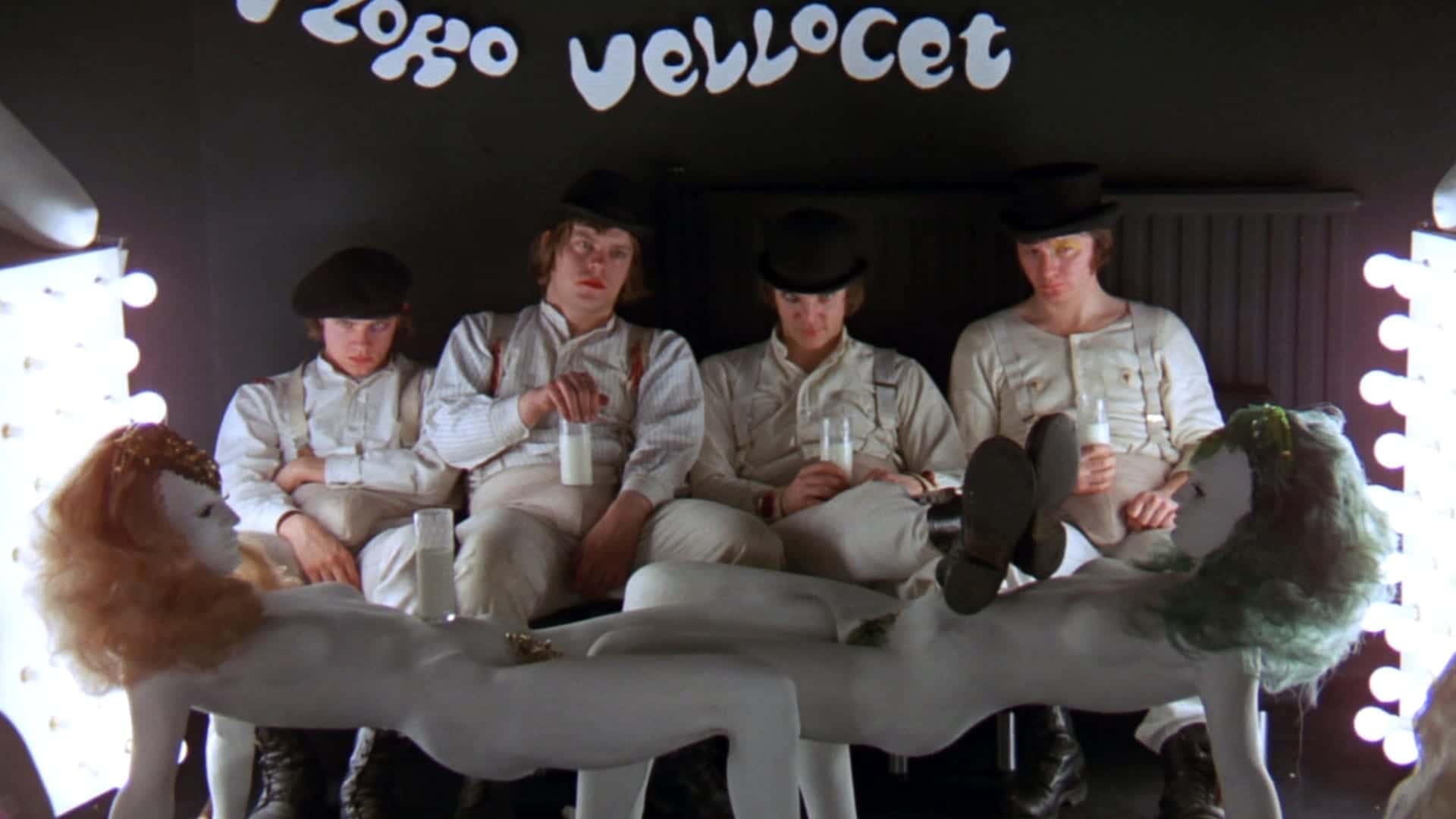 Imagen de la película "La naranja mecánica"