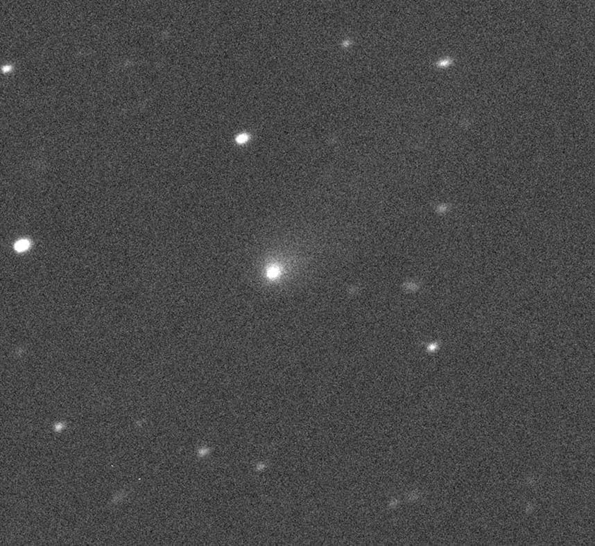 El cometa C/2019 Q4 captado por el Telescopio Canadá-Francia-Hawai situado en la Isla Grande de Hawai el 10 de Septiembre de 2019. Crédito de la imagen: Telescopio Canadá-Francia-Hawái