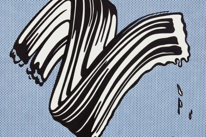 Roy Lichtenstein White Brushstroke I Executed in 1965 Oil and Magna on canvas