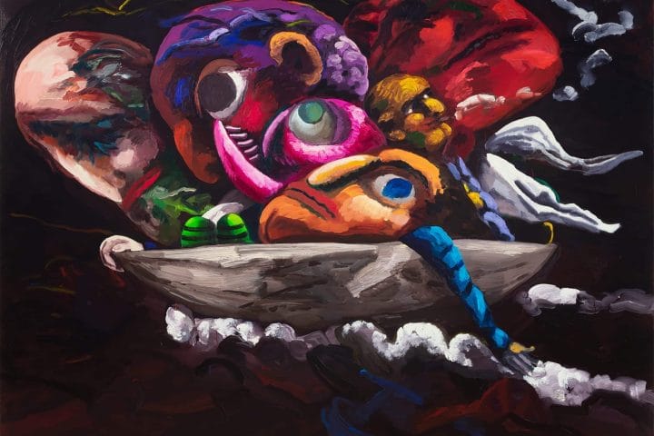 Dana Schutz, Boat Group, 2020, oil on canvas. © Dana Schutz.