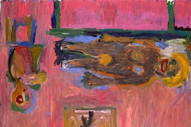 Georg Baselitz, Das Liebespaar (The Lovers), 1984. Oil on canvas, 98 1/2 x 130 inches (250 x 330 cm).