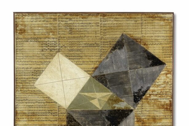 Dmitri Plavinsky (Russian, born 1937), Pythagoras's Theorem & Bach, 1988. Estimate: £20,000-25,000