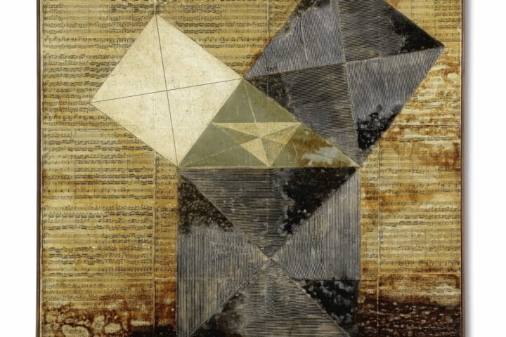 Dmitri Plavinsky (Russian, born 1937), Pythagoras's Theorem & Bach, 1988. Estimate: £20,000-25,000