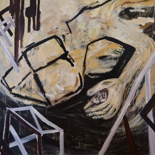 Figure6: ??????????? 22?The date of God (MuZi 22), 2020, Acrylic on Canvas, 92x92cm
