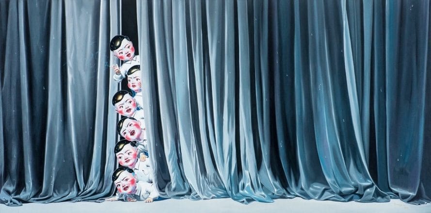 Figure1: ???? Departure No. 5 , 2016, Oil on Canvas, 260 x 130 cm