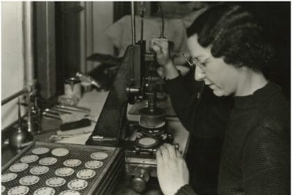 Lewis Hine, Hamilton Watches. Lancaster, Pennsylvania, 1936-37, Gelatin silver print; printed c.1936-37