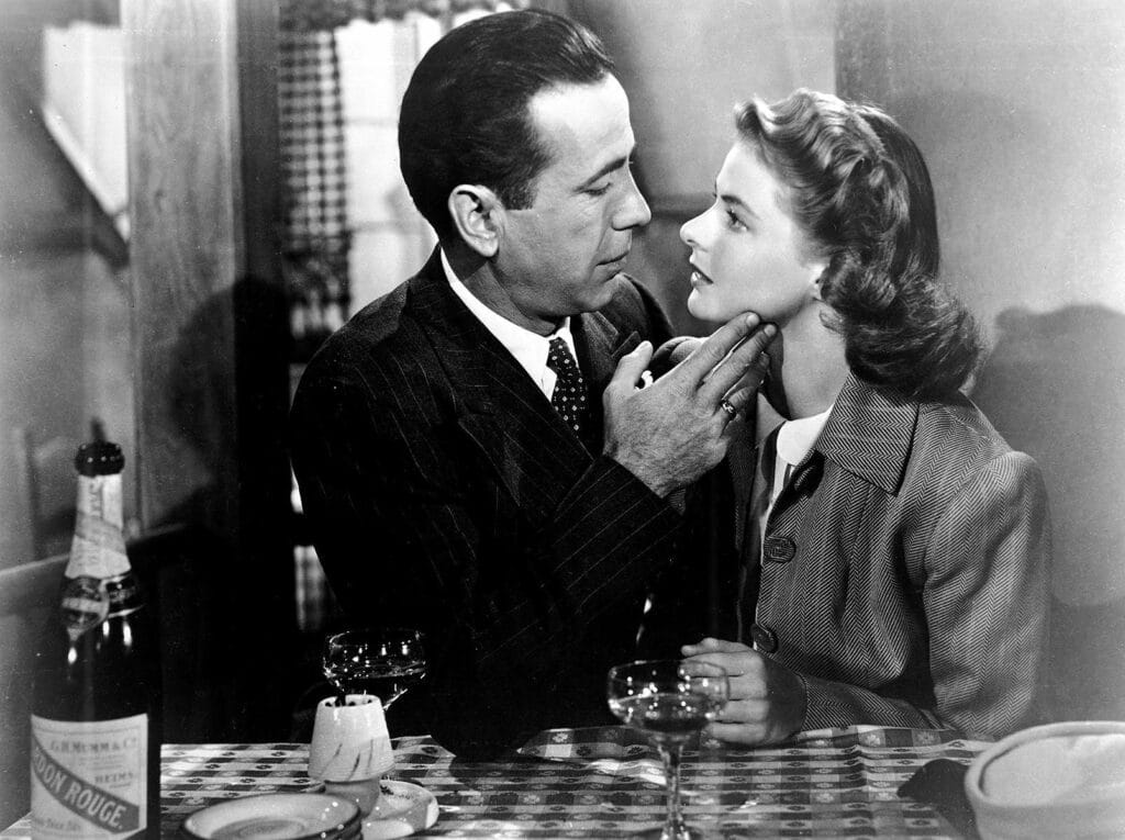 Casablanca (1942). Una película de Michael Curtiz con Humphrey Bogart e Ingrid Bergman