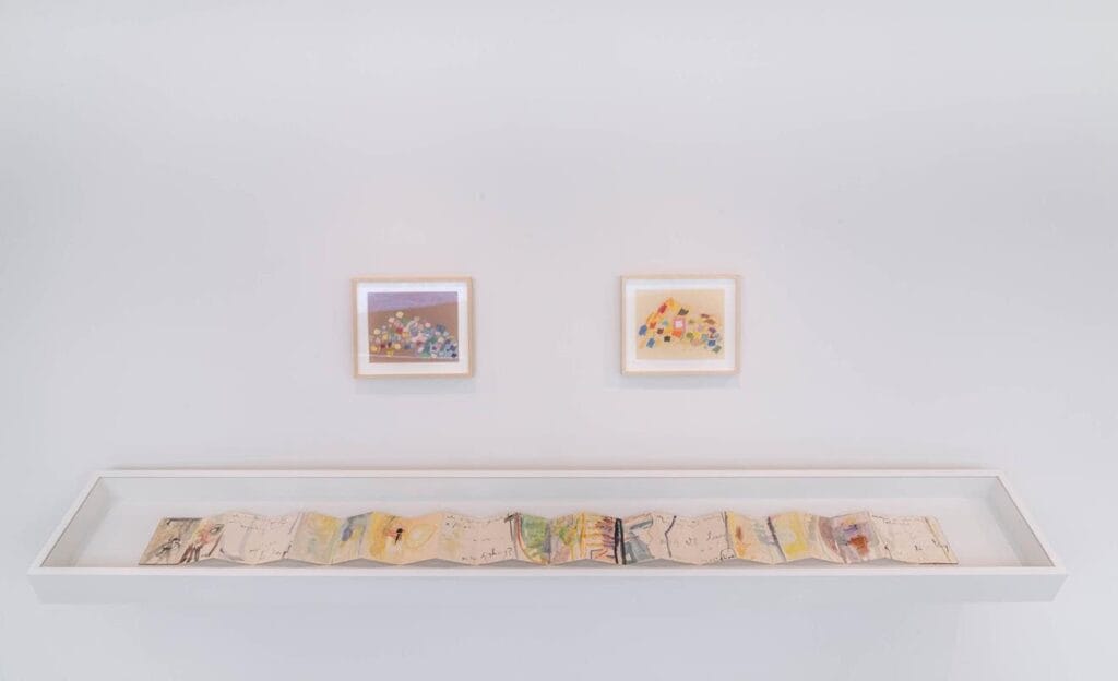 All images installation view, Etel Adnan: Light’s New Measure, Solomon R. Guggenheim Museum, New York, October 8, 2021–January 10, 2022. Photo: David Heald © Solomon R. Guggenheim Foundation, 2021.