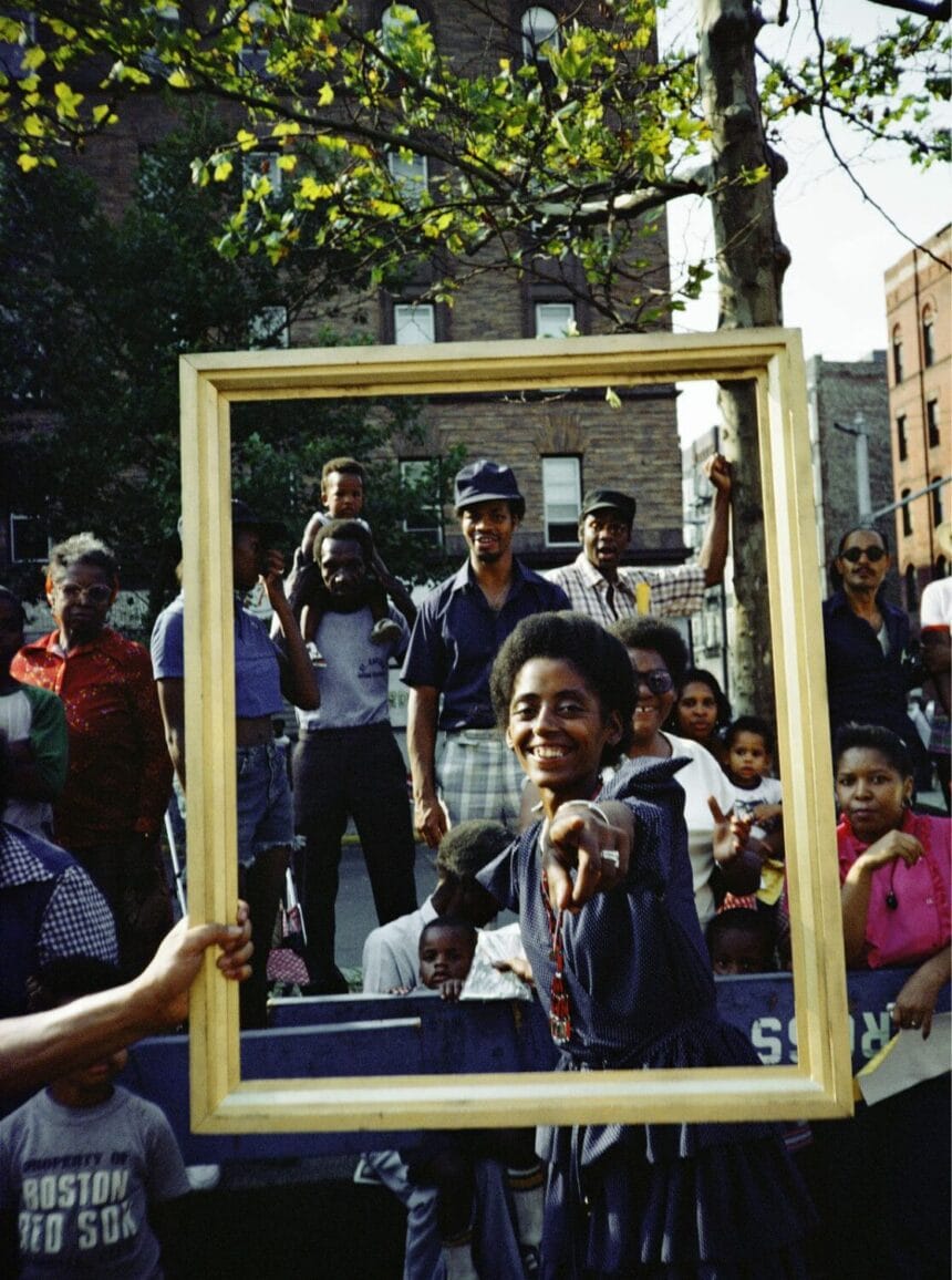 Art Is. . . (Girl Pointing), 1983/2009, C-print, 22 1/8 x 27 1/8 x 1 5/8 in framed (56.2 x 68.9 x 4.1 cm framed), edition of 8 plus 1 AP