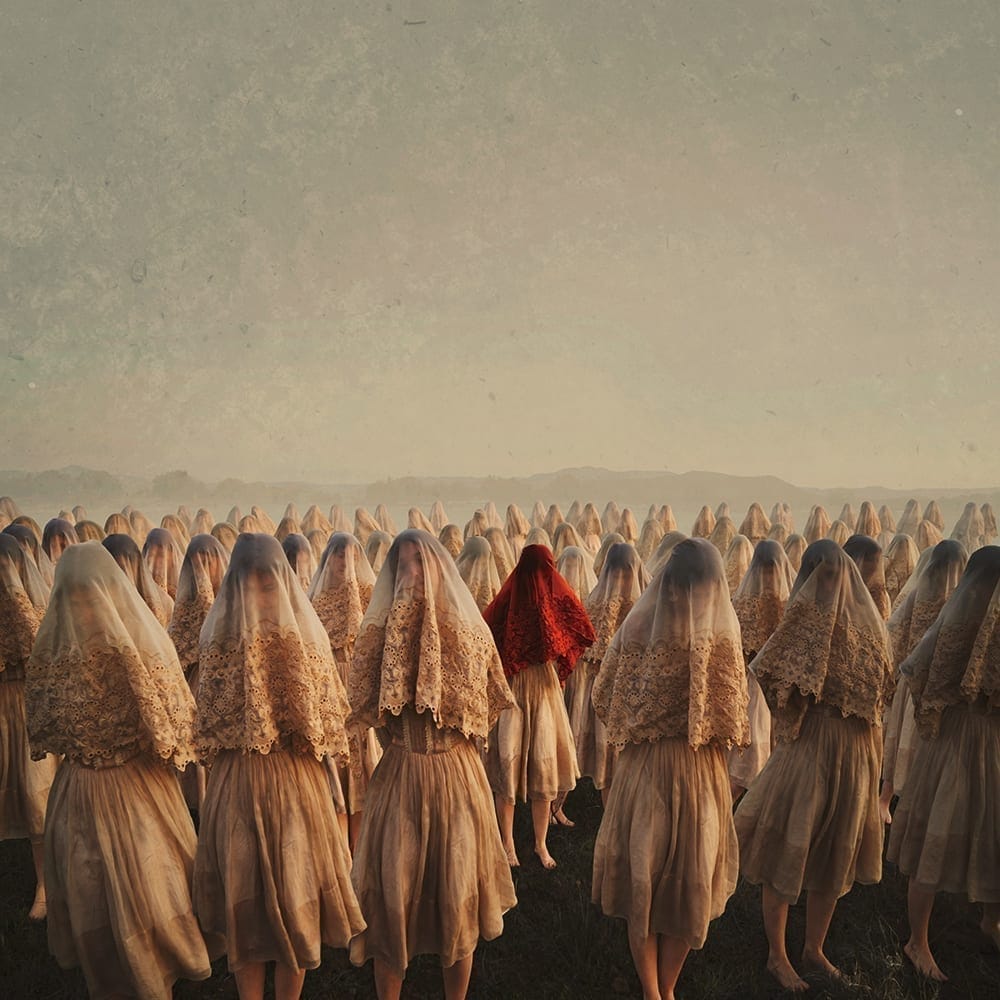 BROOKE SHADEN Hidden # 2: Concealed Photograph on Velvet Fine Art Paper, Edition 1 of 2 44 x 44 inches, framed