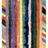 Polly Apfelbaum, Joseph's Coat Abstract 2021, 51 ½” x 37 ½” x 1 ½”., Terracotta and glaze. Courtesy of the artist and Arcadia Exhibitions.