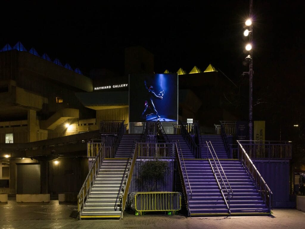 Anthea Hamilton, Primetime, 2022. Installation view at Hayward Gallery. Photo Pete Woodhead