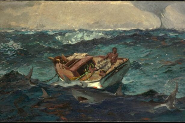 Winslow Homer (American, 1836–1910). The Gulf Stream, 1899. Oil on canvas, 28 1/8 x 49 1/8 in. (71.4 x 124.8 cm). The Metropolitan Museum of Art, New York, Catharine Lorillard Wolfe Collection, Wolfe Fund, 1906 (06.1234)