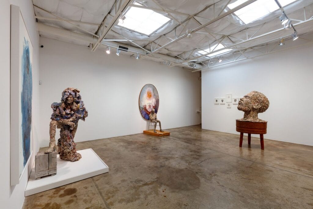 Sedrick Huckaby, Goin' Up Yonder, 2022, Installation view, Talley Dunn Gallery